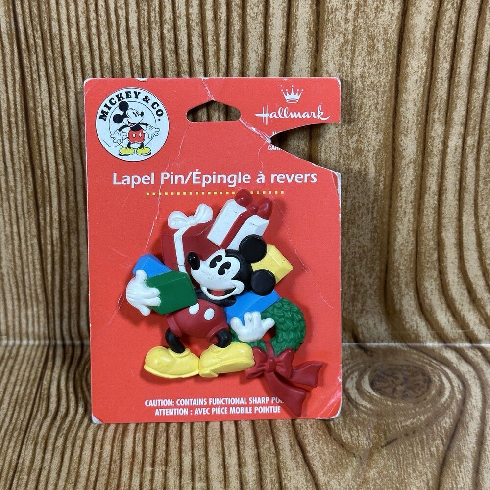 Hallmark Christmas Holiday Mickey Mouse With Presents‎ Pin